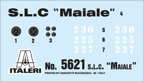 Italian Navy S.L.C. Maiale Human Torpedo with Crew Figures 1/35 Scale Model Kit - Click Image to Close