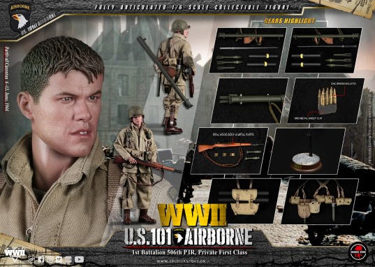 US Army WWII U.S. 101 Airborne Soldier 1/6 Scale Figure by Soldier Story - Click Image to Close