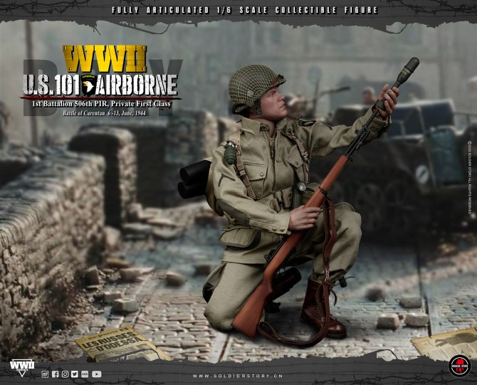 US Army WWII U.S. 101 Airborne Soldier 1/6 Scale Figure by Soldier Story - Click Image to Close