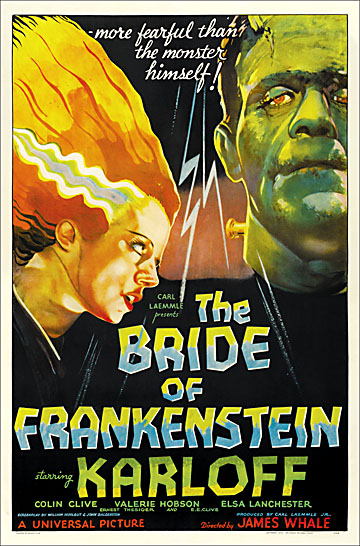 Bride of Frankenstein 1935 One Sheet Reproduction Poster - S - Click Image to Close