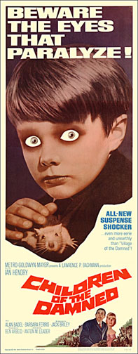 Children of the Damned 1964 Repro Insert Movie Poster 14X36 - Click Image to Close