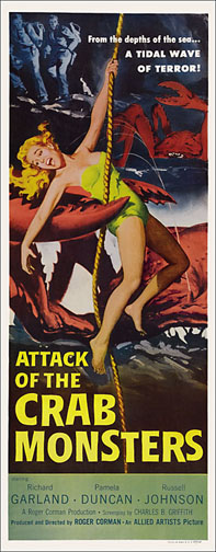 Attack of the Crab Monsters 1957 Repro Insert Poster 14X36 - Click Image to Close