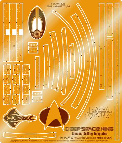 Deep Space 9 Space Station- DRILLING TEMPLATES - Click Image to Close