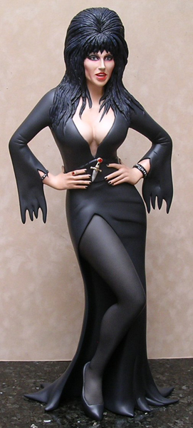 Elvira Mistress Of The Dark 1/4 Scale 22.5" Tall Resin Model Kit - Click Image to Close