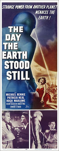 The Day the Earth Stood Still 1951 Repro Insert Poster 14X36