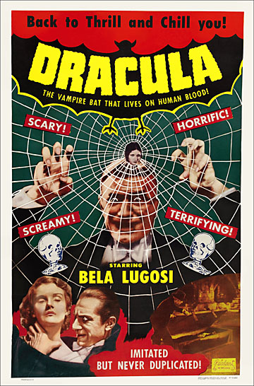 Dracula 1951 One Sheet Re-Release Reproduction Poster 27X41 - Click Image to Close