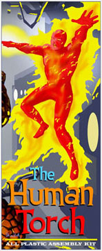 Fantastic Four The Human Torch 1960's Comic Aurora Fantasy Box - Click Image to Close