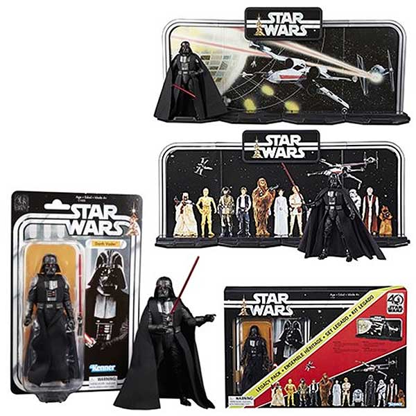 Star Wars The Black Series 40th Anniversary Display Diorama with Darth Vader 6-Inch Action Figure Early Bird Set Reproduction - Click Image to Close