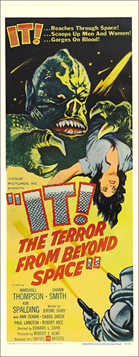 IT The Terror from Outer Space 1958 Repro Insert Poster 14X36 - Click Image to Close