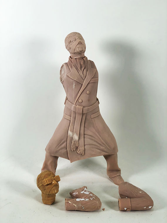 Invisible Man Claude Rains Sculpey Master Prototype - Click Image to Close