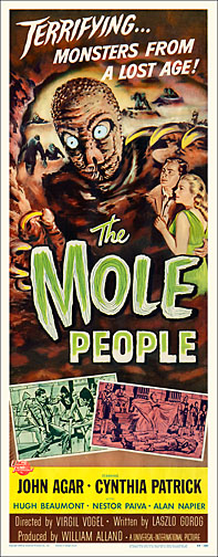 Mole People 1956 Repro Insert Movie Poster 14X36 - Click Image to Close