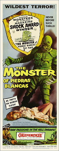 Monster of Piedras Blancas Repro Insert Movie Poster 14X36 - Click Image to Close