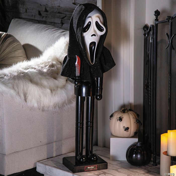 Scream Ghost Face 3 Foot Collectible Holiday Horror Nutcracker - Click Image to Close