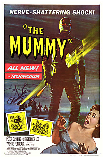 Mummy 1959 Reproduction Poster 27X41 Hammer Films - Click Image to Close