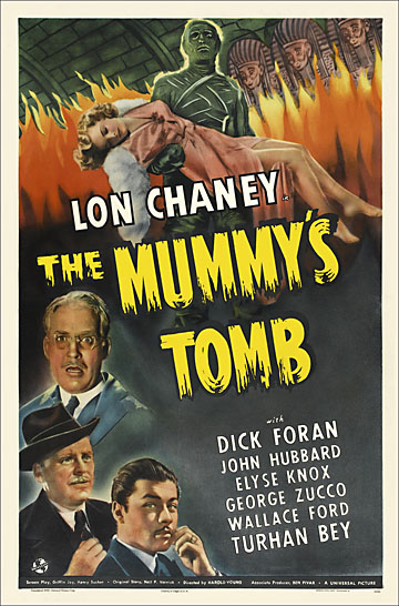 Mummy's Tomb 1942 One Sheet Reproduction Poster 27X41 - Click Image to Close