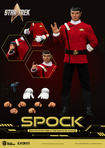 Star Trek II Wrath of Khan, Spock Dynamic 8ction Heroes Action Figure - Click Image to Close