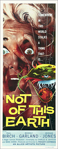 Not of this Earth 1957 Repro Insert Movie Poster 14X36 - Click Image to Close