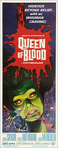 Queen of Blood 1966 Repro Insert Movie Poster 14X36 - Click Image to Close