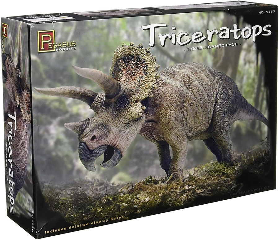 Triceratops Dinosaur 1/32 Scale Vinyl Model Kit Pegasus - Click Image to Close