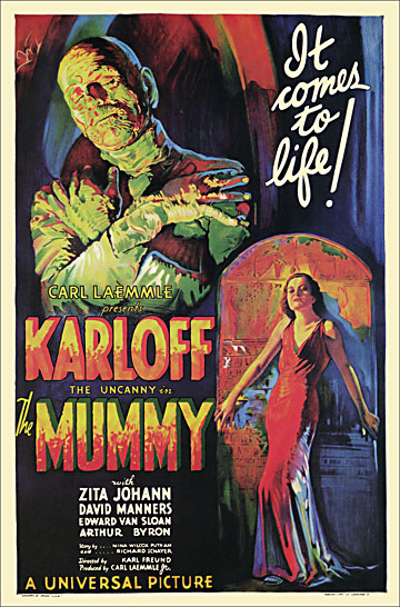 Mummy 1932 One Sheet Reproduction Poster 27X41 - Click Image to Close