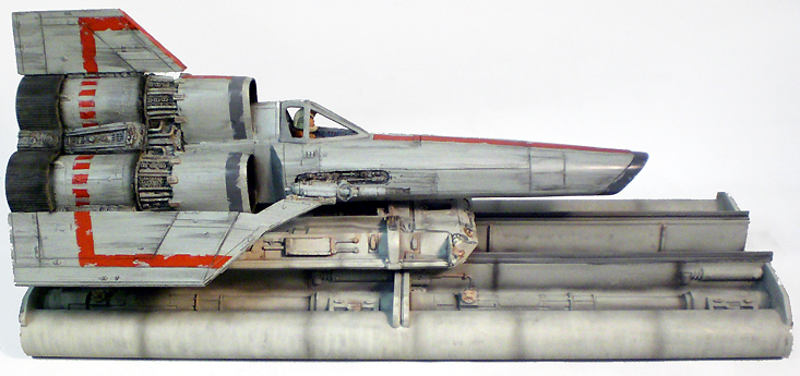 Battlestar Galactica 1978 Colonial Viper With Launch Ramp Studio Scale 16" Model Kit - Click Image to Close