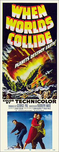 When Worlds Collide 1951 Repro Insert Poster 14X36 - Click Image to Close