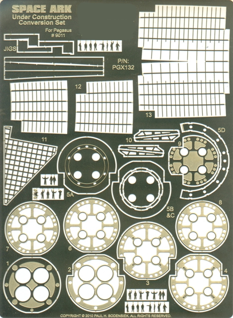 When Worlds Collide Space Ark Plastic Model Kit Photoetch Set - Click Image to Close