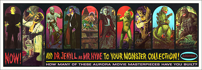 Aurora Monster Retail Store Banner 12X35 Reproduction Poster - Click Image to Close