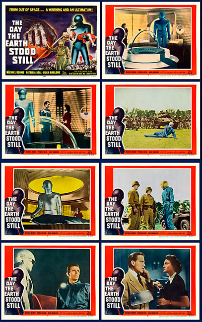 Day The Earth Stood Still 1951 Lobby Card Set (5 X 6.5) - Click Image to Close