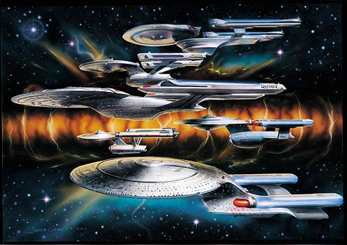 Star Trek Starship Enterprise Lithograph Artwork - Click Image to Close