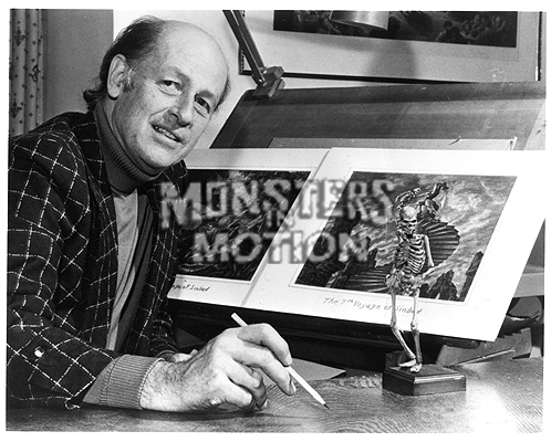 Ray Harryhausen B&W Photograph (Harryhausen Fan Club Exclusive) - Click Image to Close