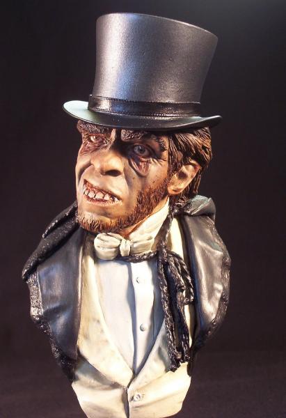 Dr. Jekyll & Mr Hyde 1/4 Scale Bust Model Assembly Kit - Click Image to Close