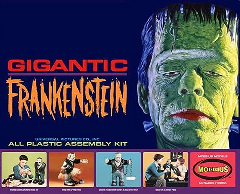 Frankenstein Aurora Big Frankie Model Kit AKA Gigantic Frankenstein - Click Image to Close