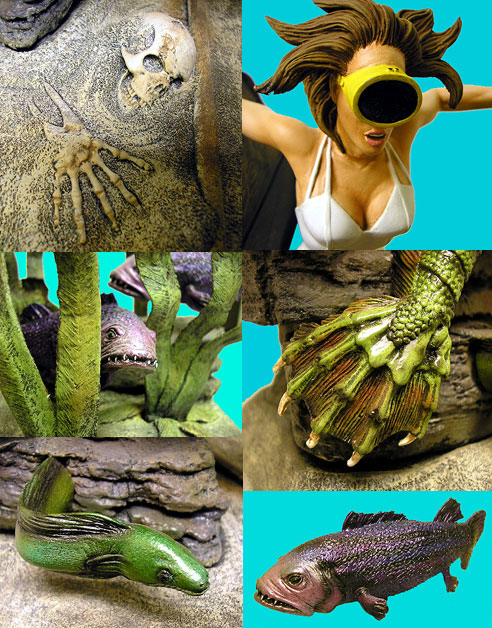 Devonian Encounter Creature & Julia Adams Model Kit - Click Image to Close