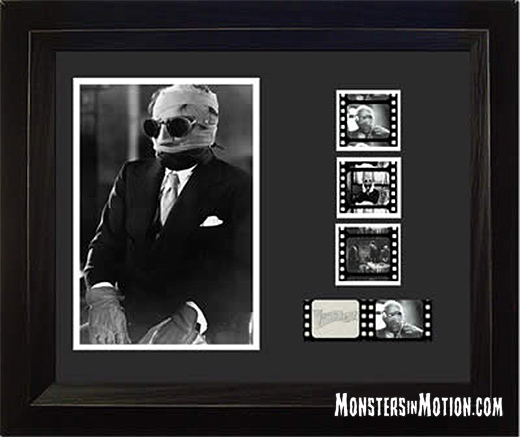Invisible Man Claude Rains Framed Film Cell - Click Image to Close