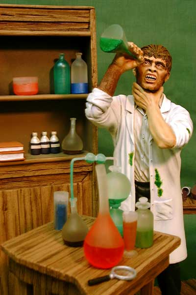 Dr. Jekyll & Mr. Hyde Aurora Box Art Tribute Model Kit #9 Jeff Yagher - Click Image to Close