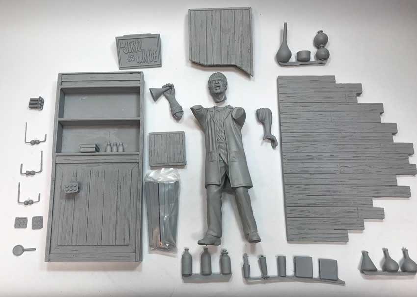 Dr. Jekyll & Mr. Hyde Aurora Box Art Tribute Model Kit #9 Jeff Yagher - Click Image to Close