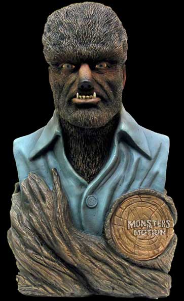 Wolf Man Polystone 12" Inch Coin Bank - Click Image to Close