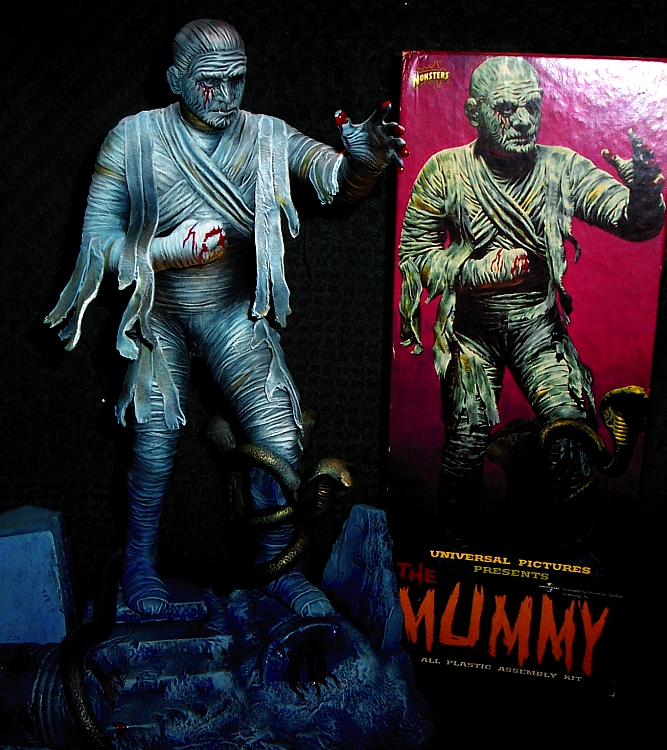 Mummy Aurora Box Art Tribute Model Kit #7 Jeff Yagher - Click Image to Close