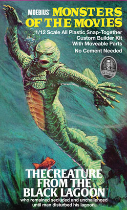 Creature From The Black Lagoon Aurora Monsters of the Movies Model Kit OOP - Click Image to Close