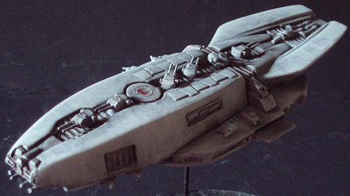 Battlestar Galactica 2003 Cygnus MK II Heavy Escort Ship 1:3700 Scale Resin Model Kit - Click Image to Close