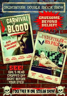 GRINDHOUSE DOUBLE FEATURE DVD - Carnival Of Blood & The Undertak - Click Image to Close