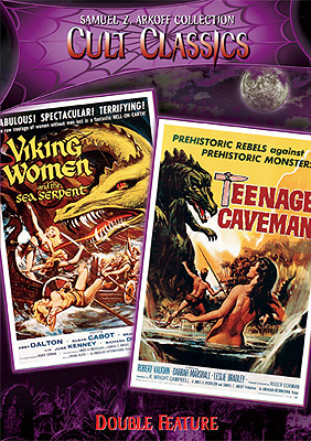 Viking Women & The Sea Serpent/Teenage Caveman Double Feature DV - Click Image to Close