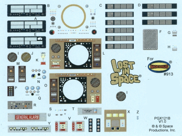 Lost In Space Jupiter 2 II 1/35 Scale 18 Inch Photoetch & Decals Set Model Kit - Click Image to Close