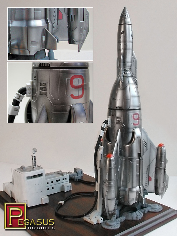 Mercury 9 Rocket 1/350 Scale Model Kit - Click Image to Close
