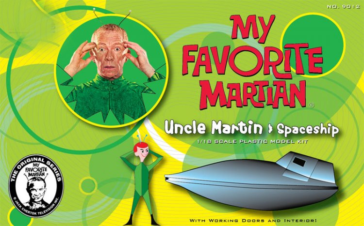 My Favorite Martian Uncle Martin & Spaceship Model kit - Click Image to Close