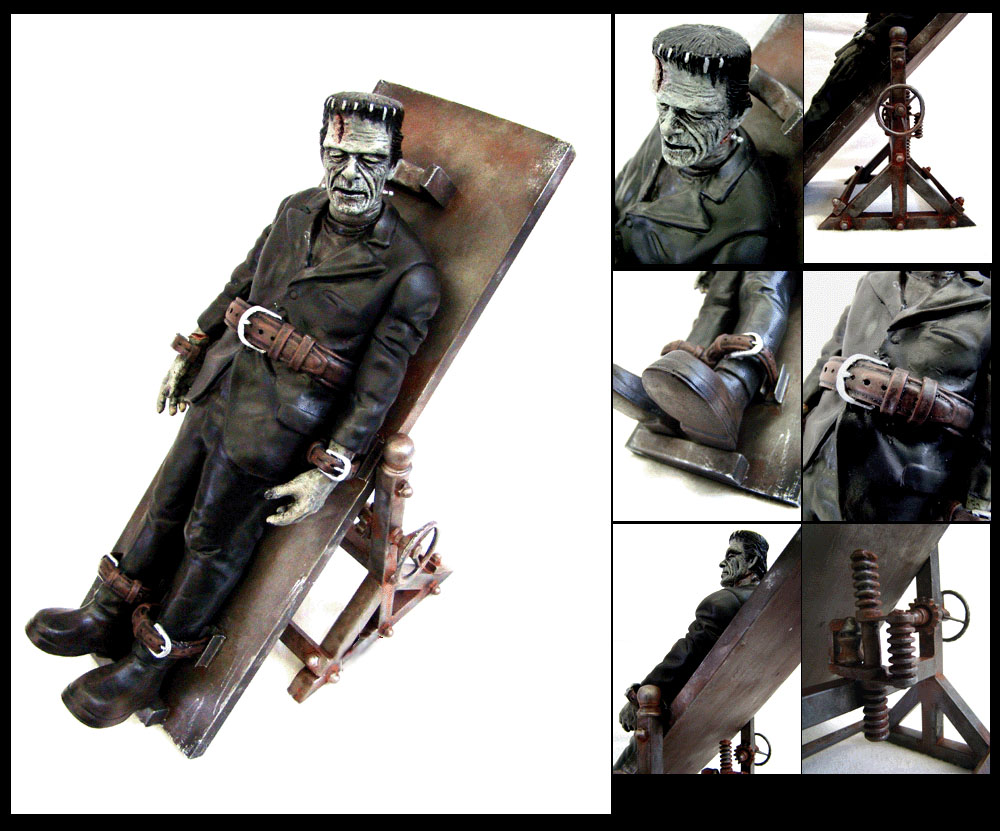 Frankenstein Nap Time Monster Diorama Model Kit - Click Image to Close