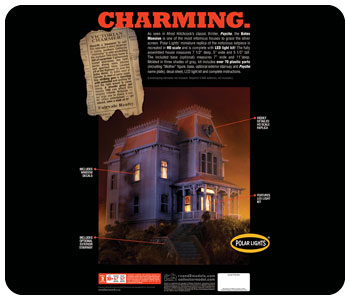 Psycho Bates Mansion House Model Kit Polar Lights - Click Image to Close