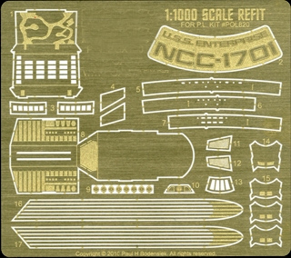 Star Trek Enterprise NCC-1701 Refit Photoetch Set 1/1000 - Click Image to Close