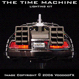 Back To The Future Delorean Time Machine Light Kit for 1/24 Scale Model Kits Aoshima or Polar Lights - Click Image to Close